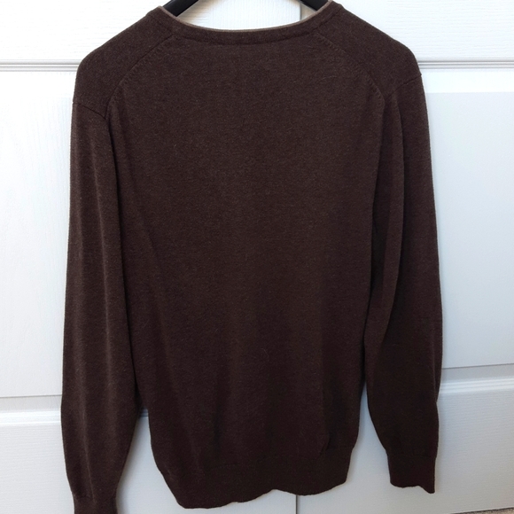 Haggar - V Neck Sweater (Brown) - Picture 2 of 3